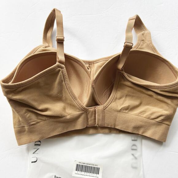Underoutfit Comfort Shaping Bra Size M Adjustable Straps Style 459 Coffee Brown - Picture 3 of 7